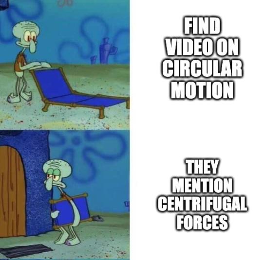 Run For Your Lives, It's Centrifugal Force!