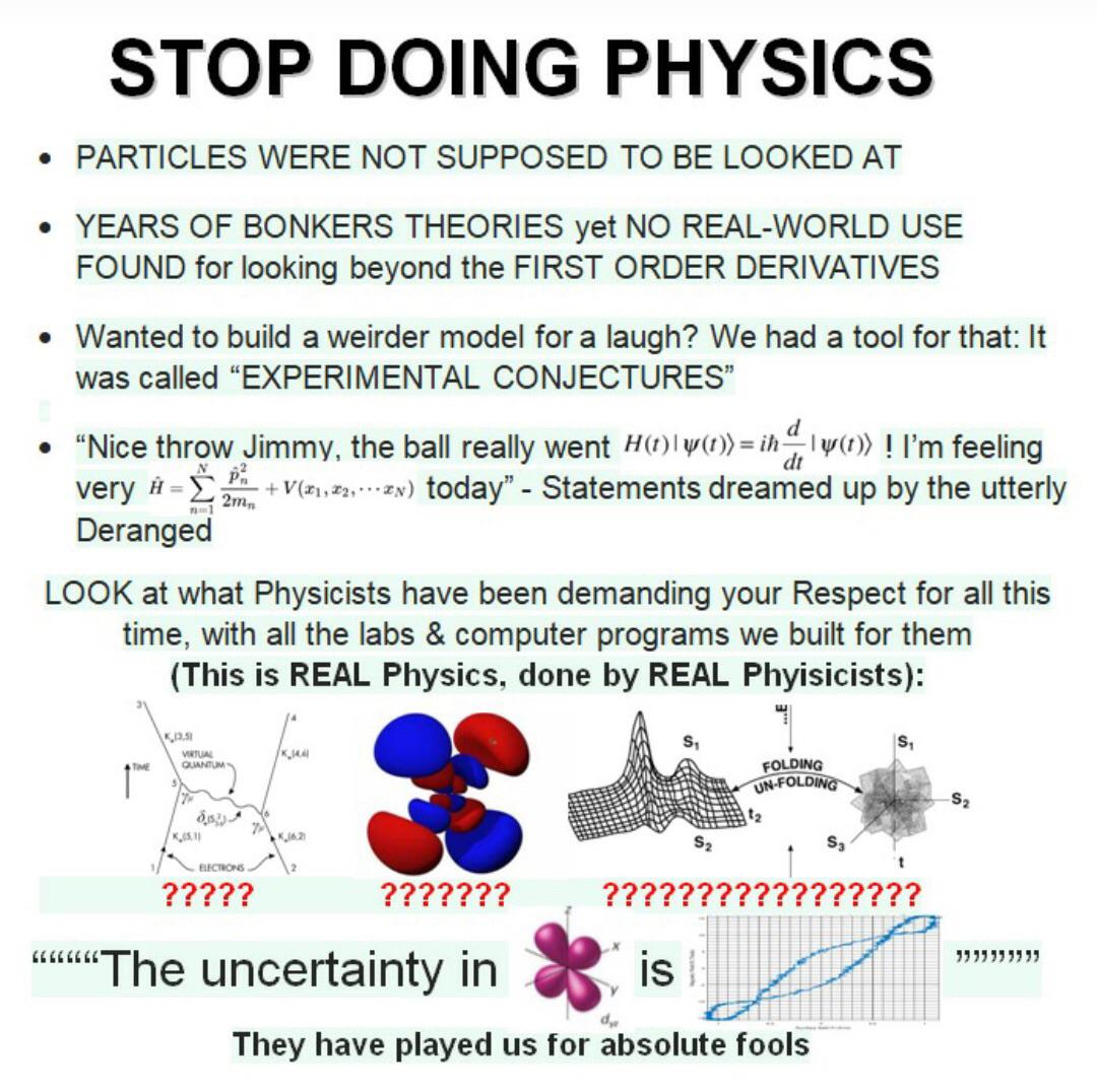 Stop Doing Physics (Before Reality Gets Any Weirder)