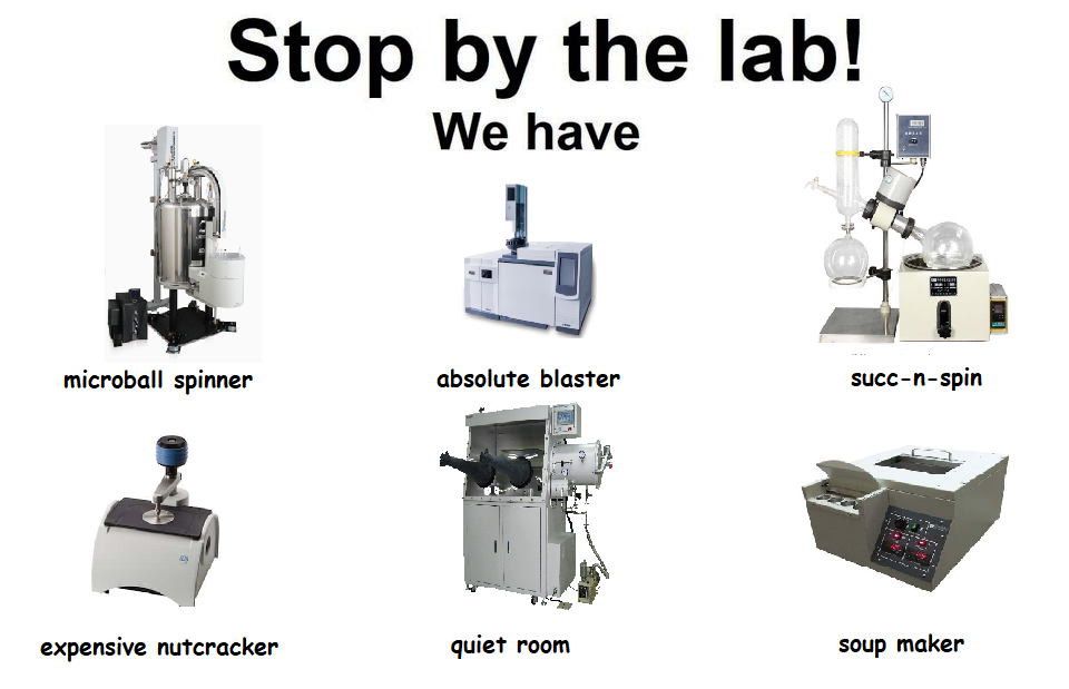 Stop By The Lab! We Have Fancy Toys With Silly Names