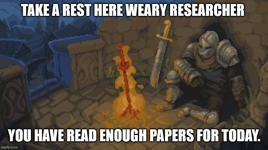 Take A Rest Here Weary Researcher