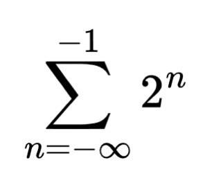 Behold, A Geometric Series