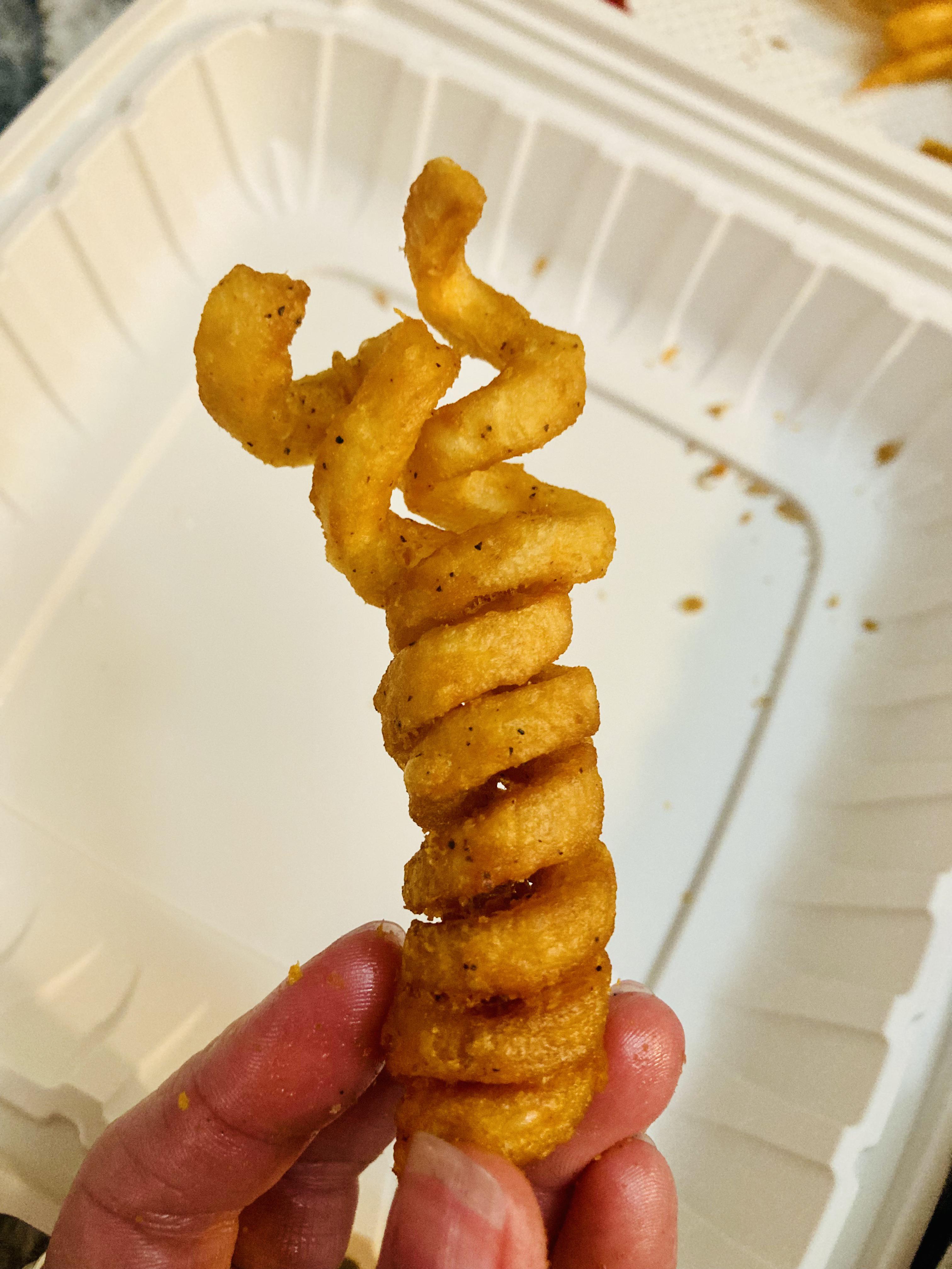 DNA Double Helix Curly Fries At The Beginning Of Transcription