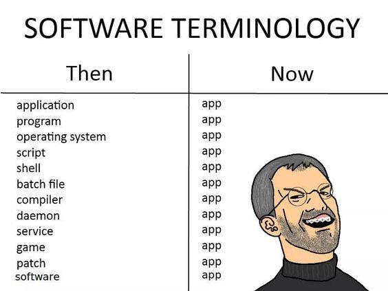 The Great Software Vocabulary Extinction