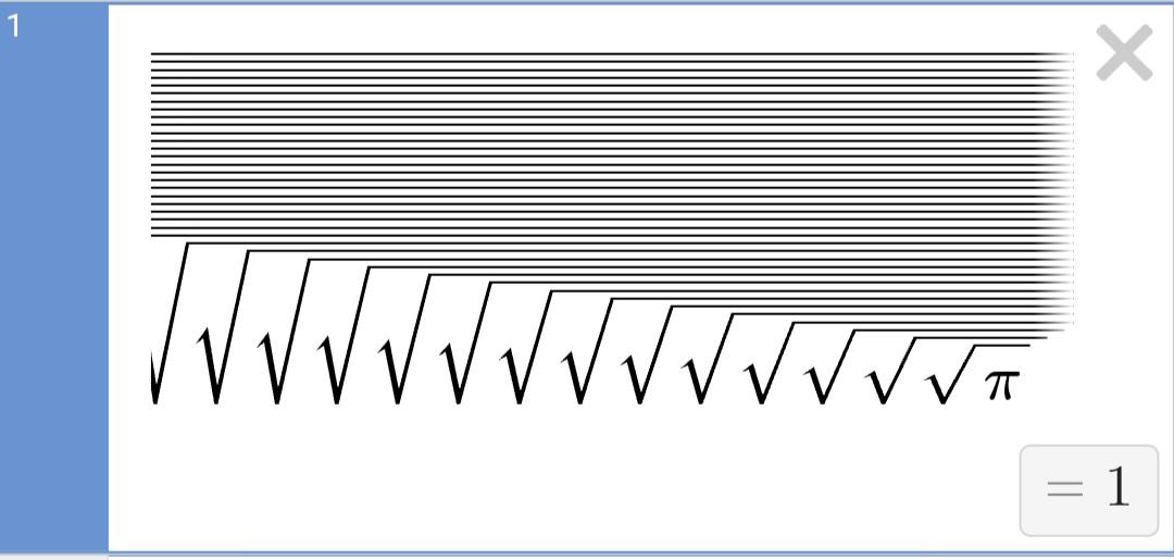 Fuck It, Approximation Of 1 With Pi