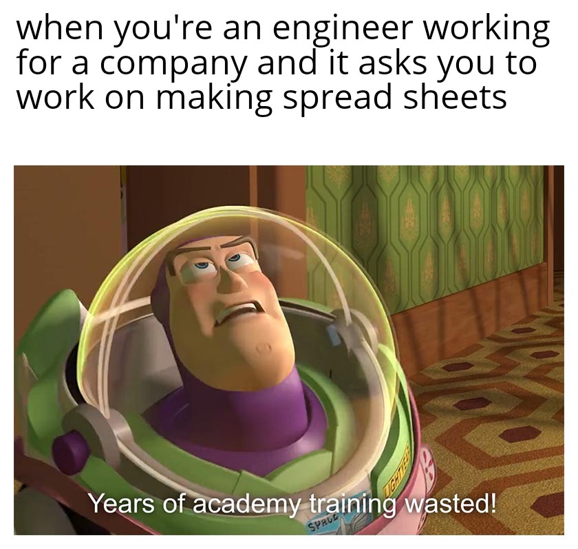 Years Of Engineering Training Wasted!