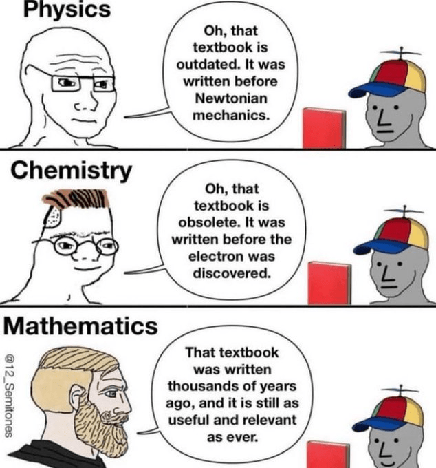 It Never Outdates: The Immortal Math Textbook