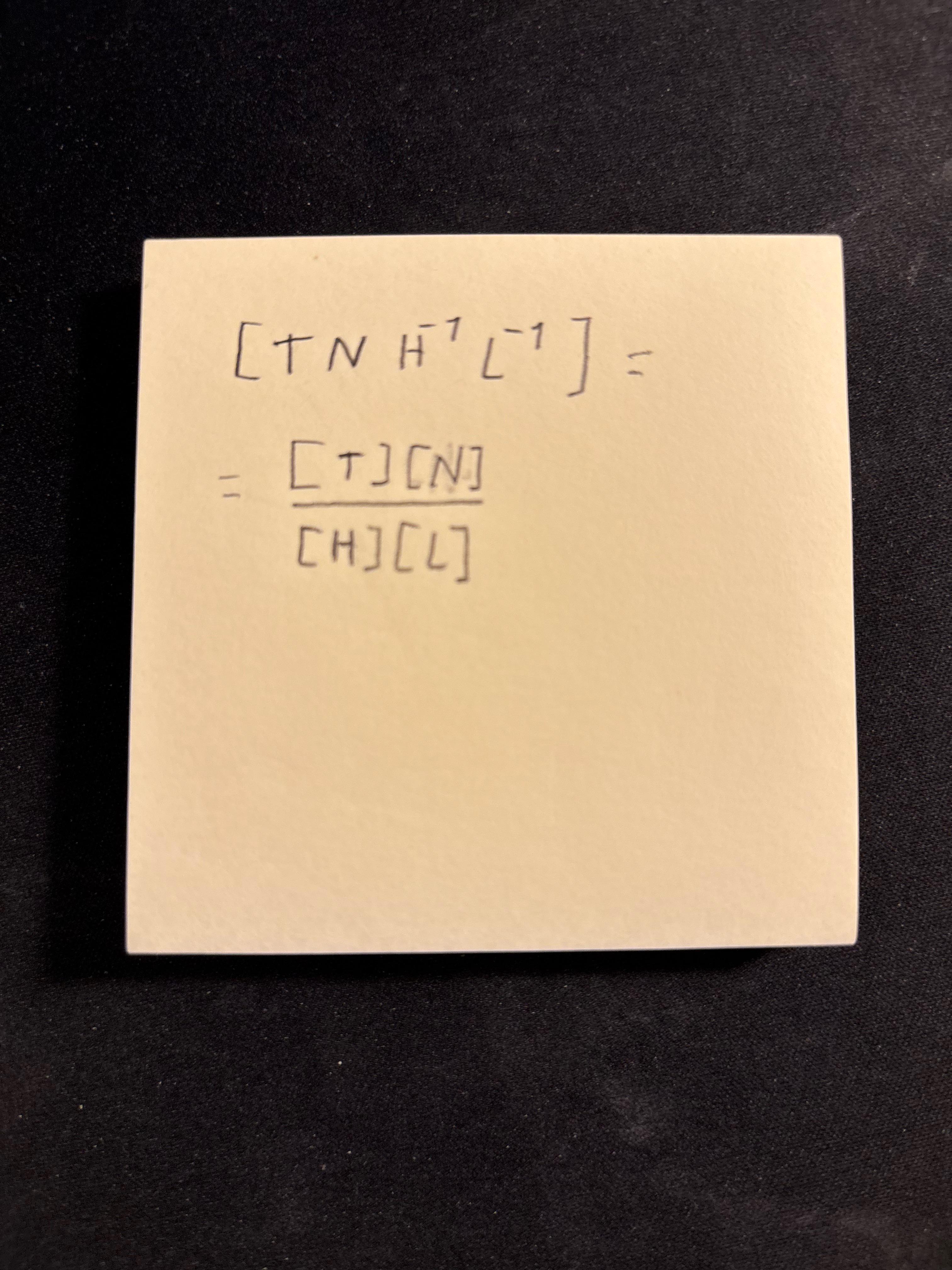 Just A Normal Dimensional Analysis