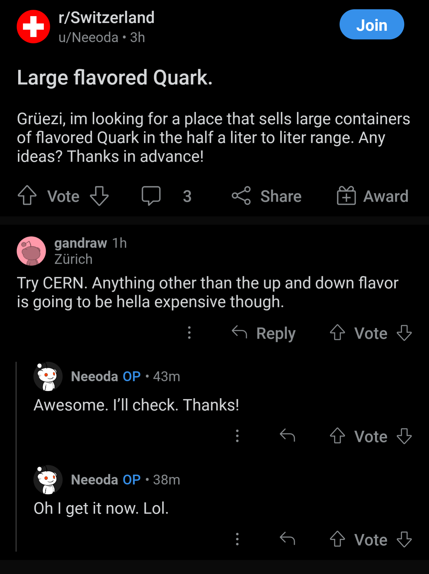 When Dairy Shopping Collides With Particle Physics