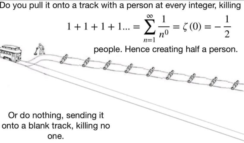 When The Trolley Problem Meets Infinite Series
