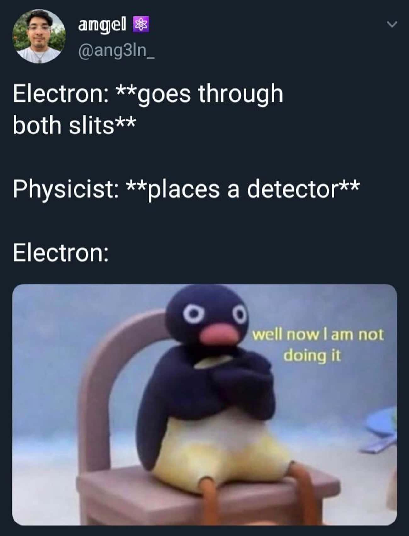 Quantum Mechanics Summed Up: Electrons Have Trust Issues