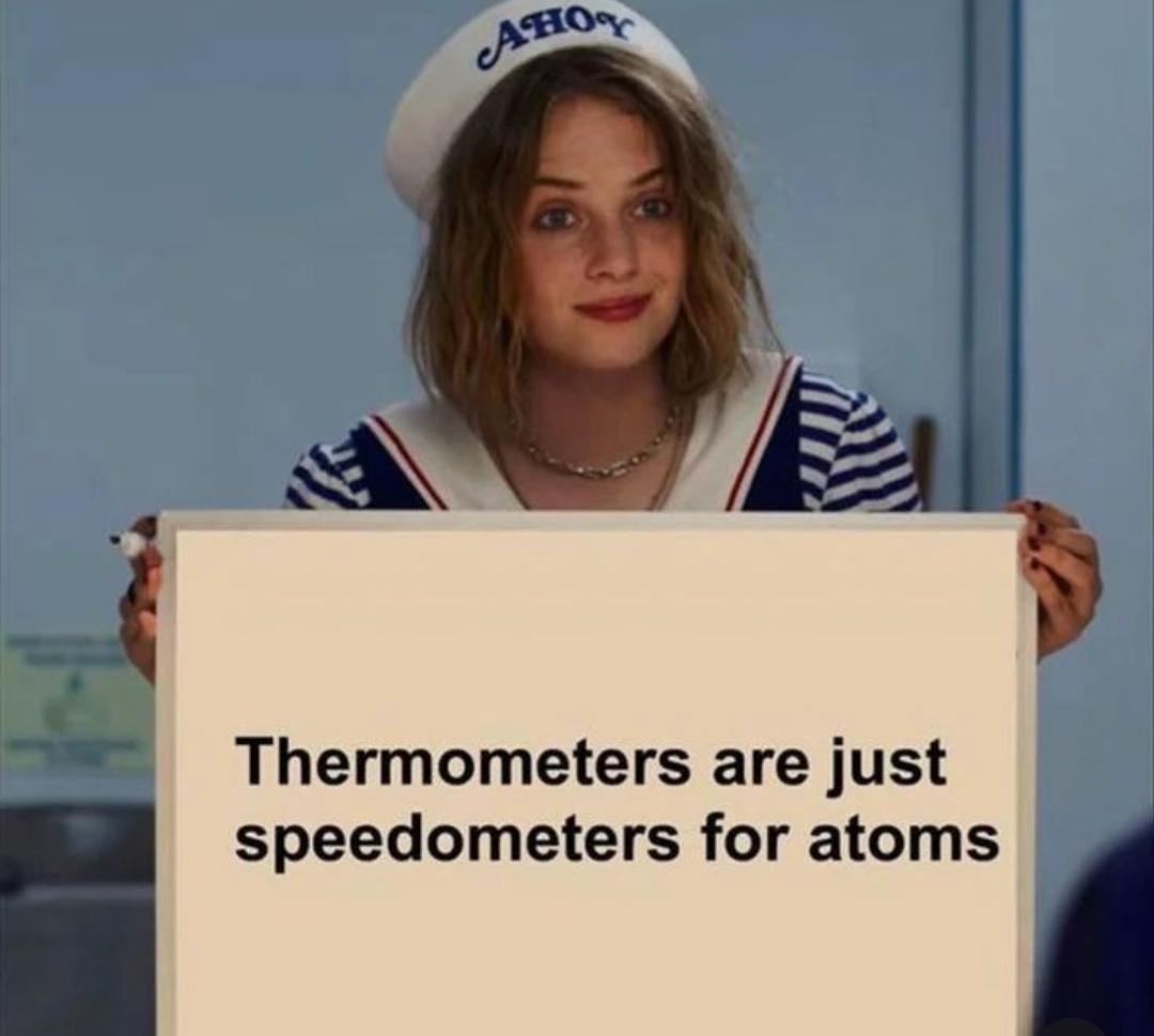 Thermometers Are Just Speedometers For Atoms