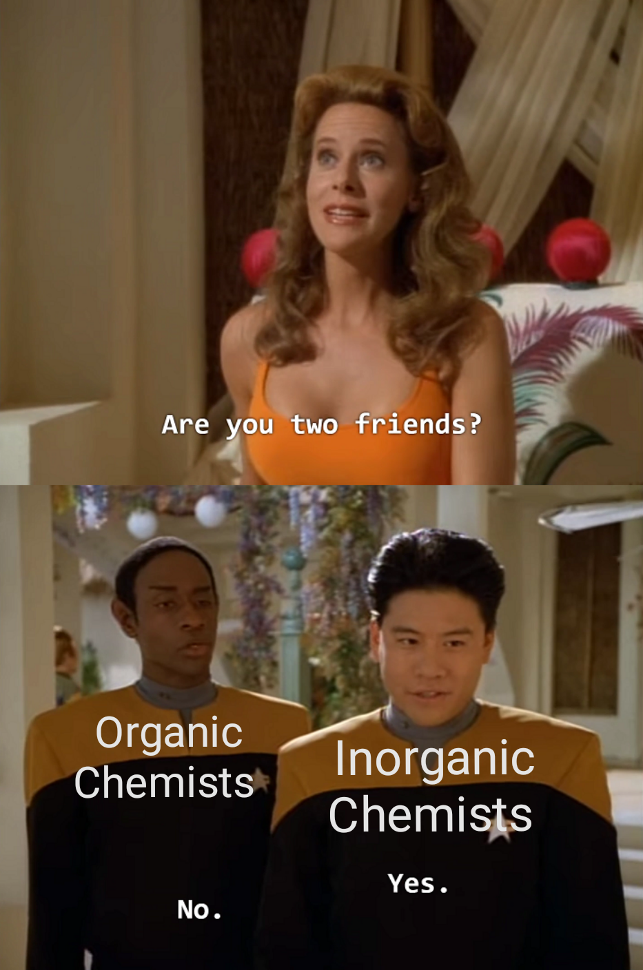 The Great Chemical Divide