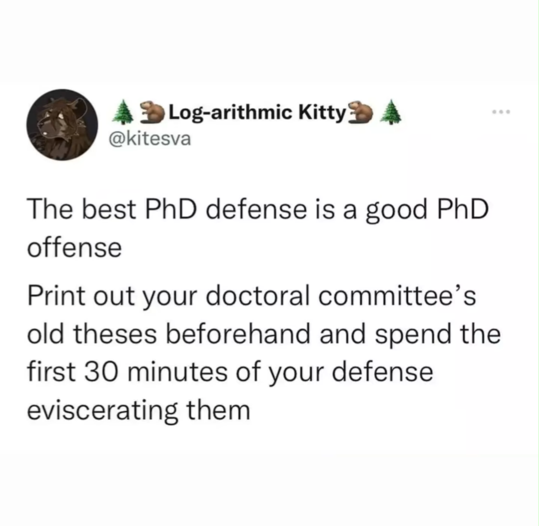 The Ultimate PhD Defense Strategy