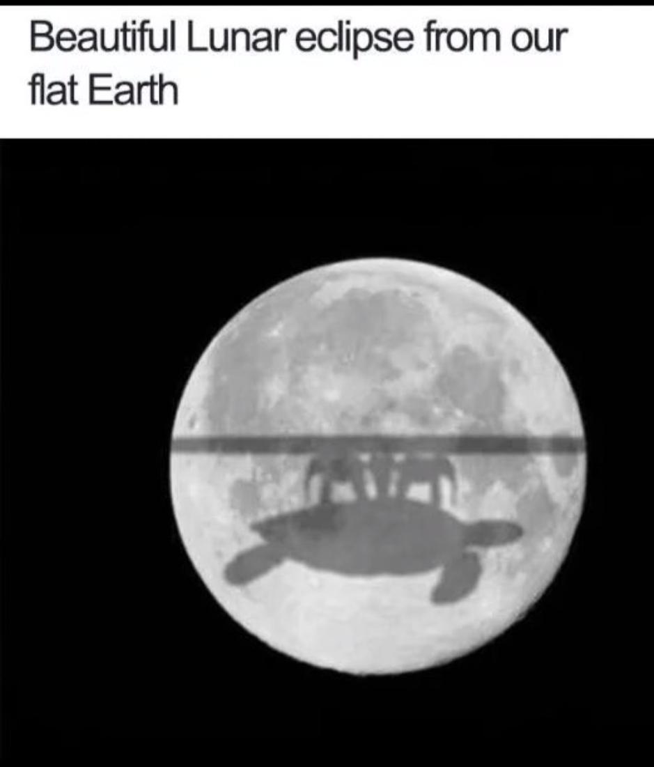 Beautiful Lunar Eclipse From Our Flat Earth