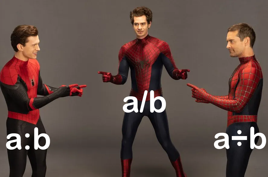 3 Ways To Write A Divided By B: The Mathematical Spider-Verse