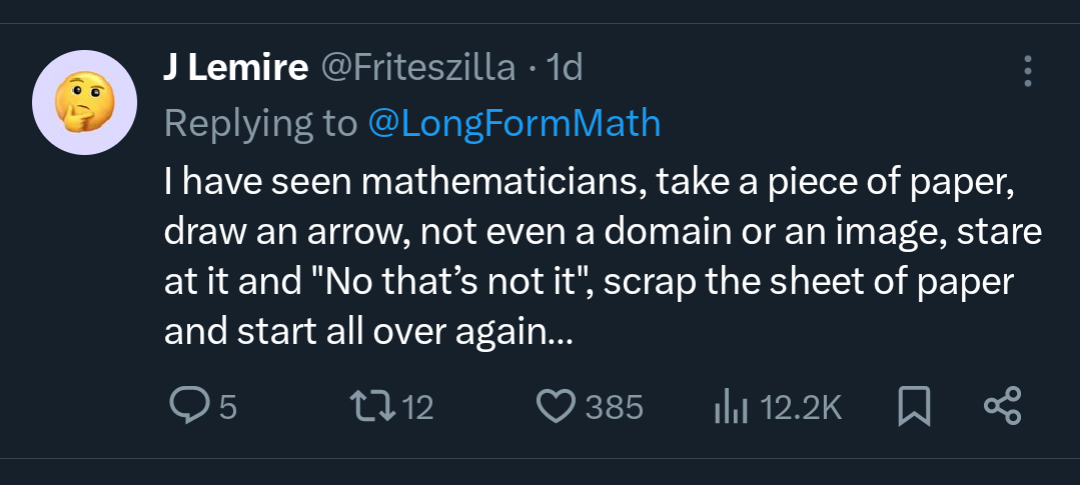 The Mathematician's Sixth Sense