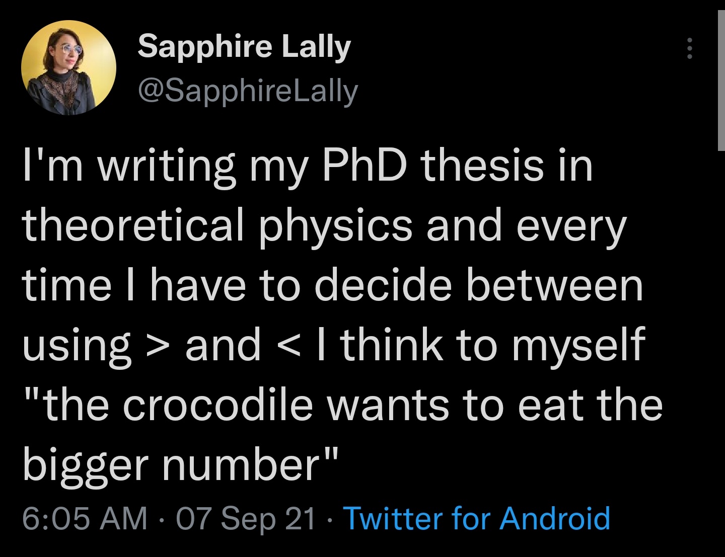 The Crocodile Always Eats The Bigger Number