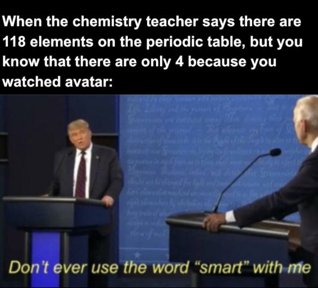 Elemental Confusion: Avatar Vs. Chemistry