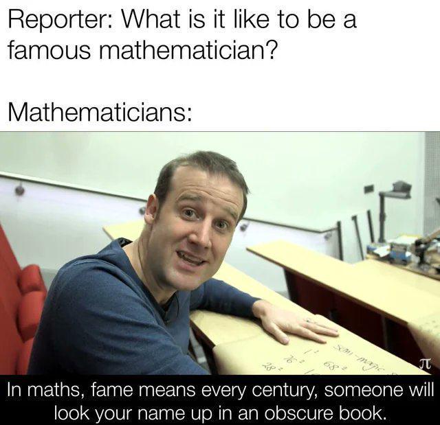 Mathematical Fame: Immortality Through Footnotes
