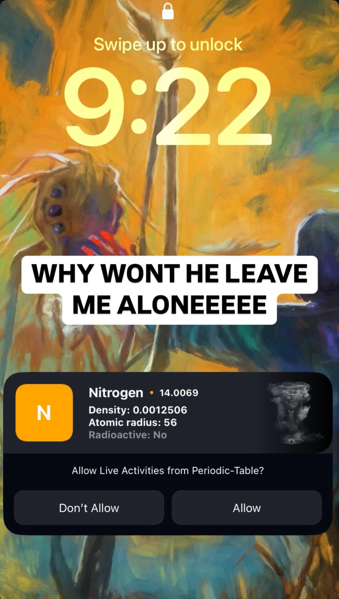 Nitrogen's Separation Anxiety