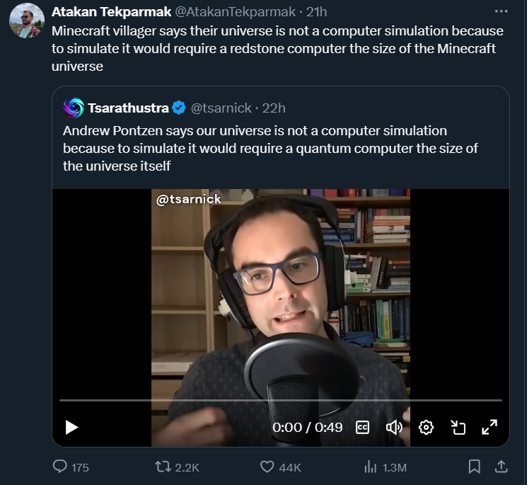 Simulation-ception: The Universe's Ultimate Recursive Joke