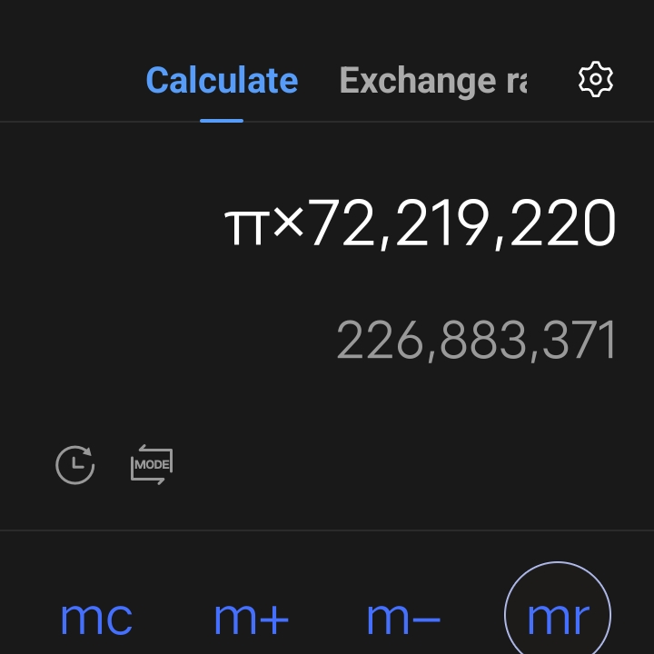 Pi Times 72,219,220 Makes The Impossible Possible
