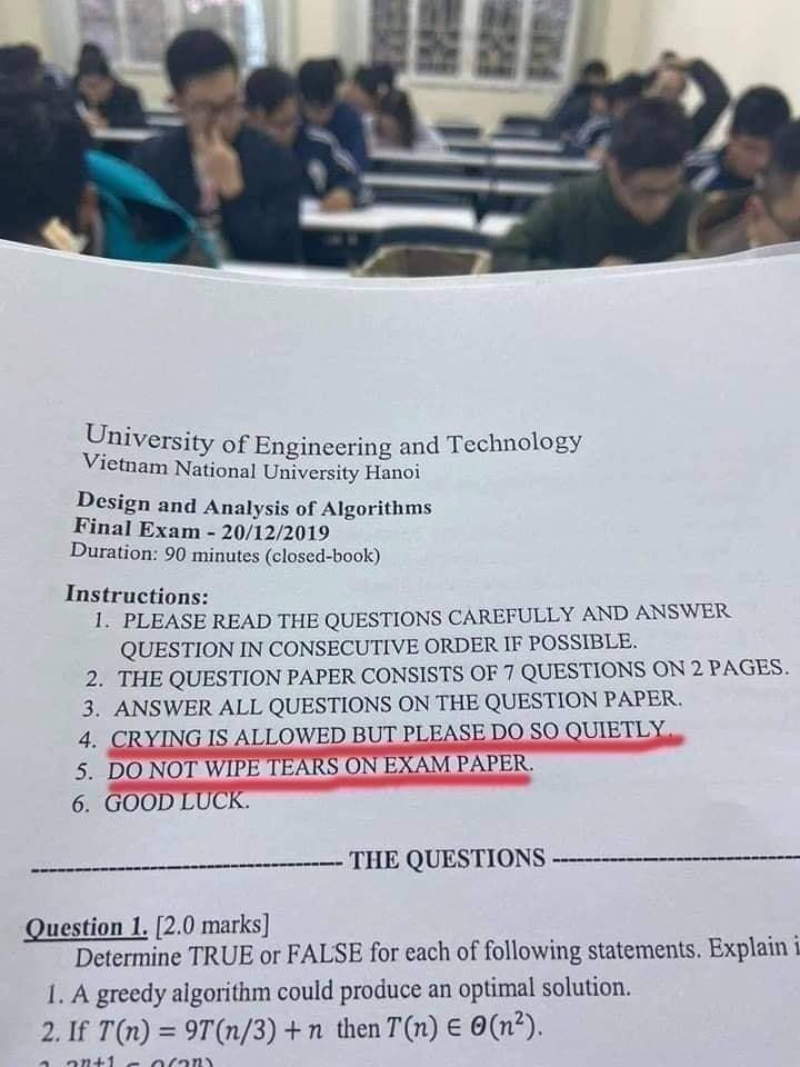 Vietnamese Engineering Exam