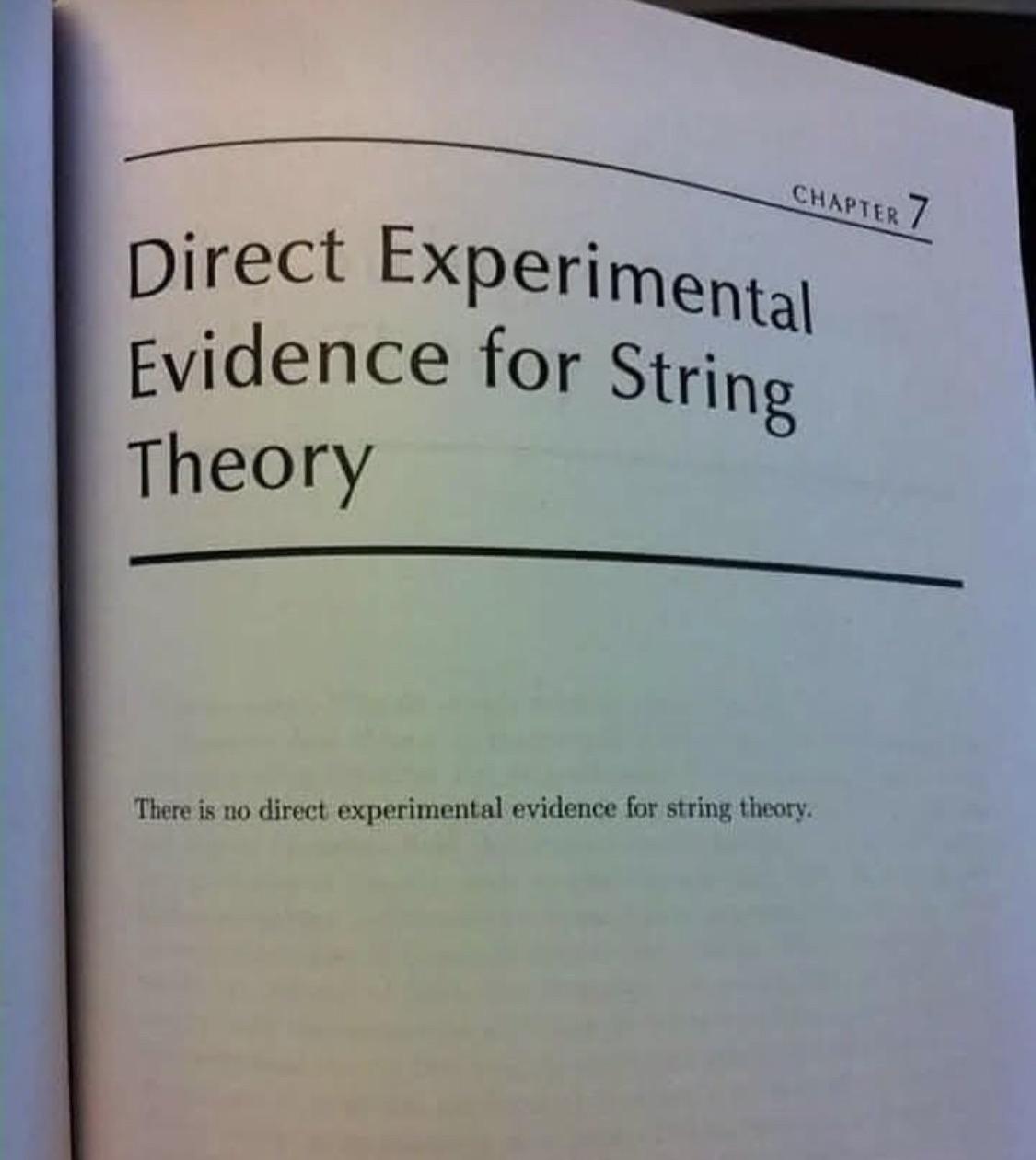 The World's Shortest Physics Chapter
