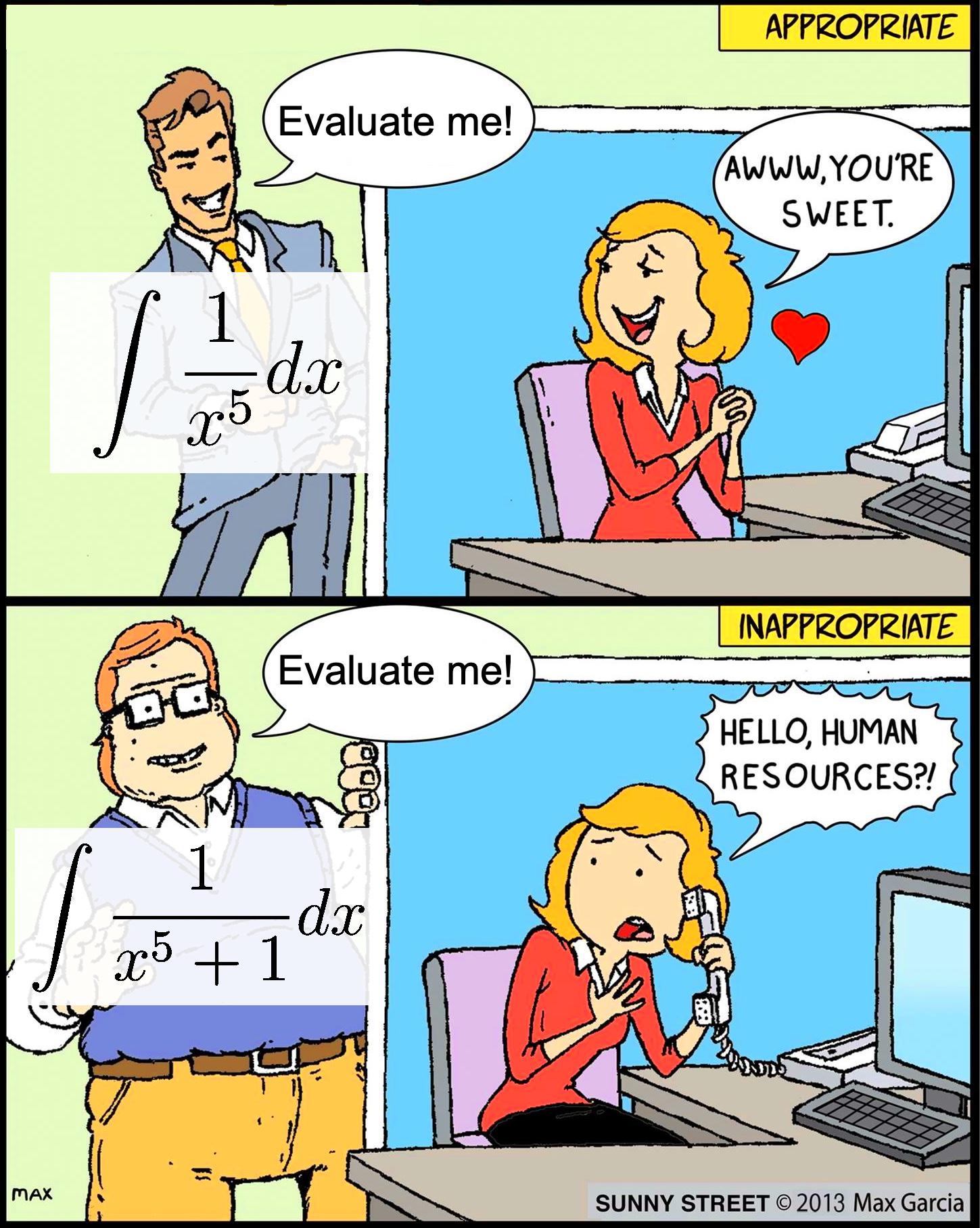 Integral Dating Disaster