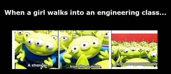 When A Girl Walks Into An Engineering Class