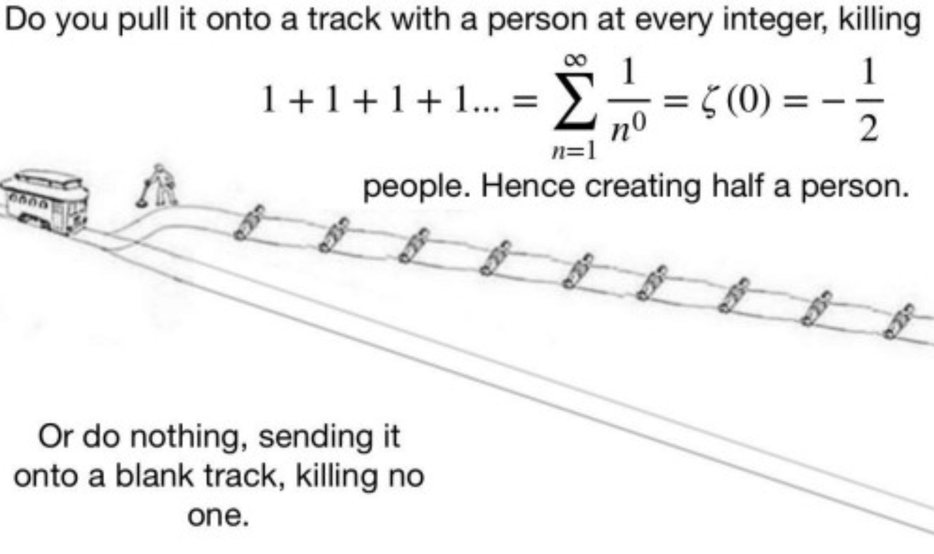 The Trolley Problem: Riemann Zeta Edition