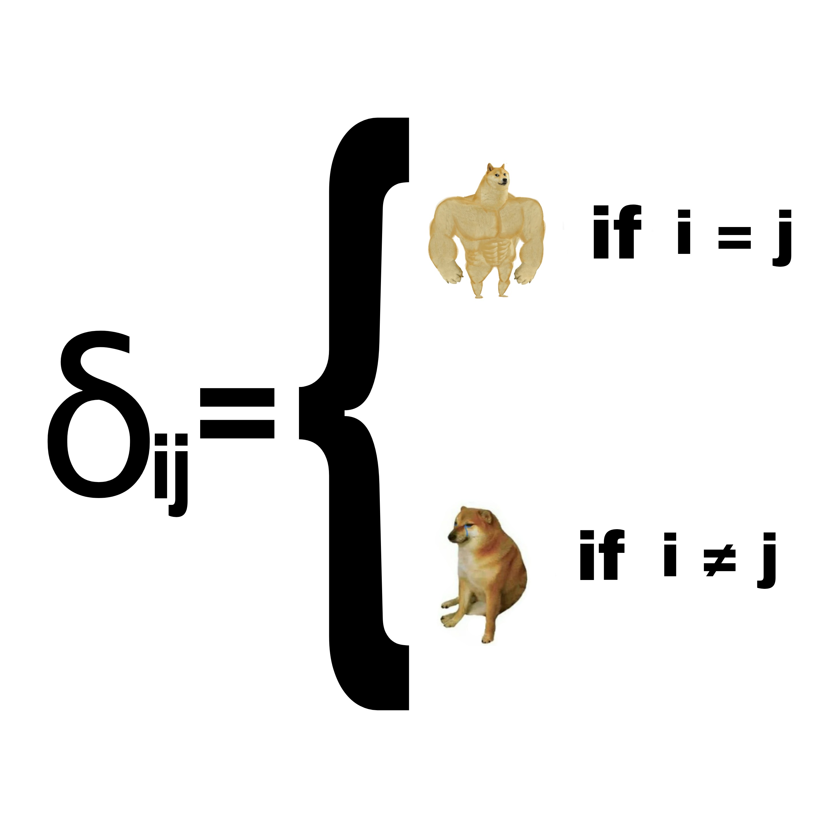 Kronecker Delta Goes To The Doge