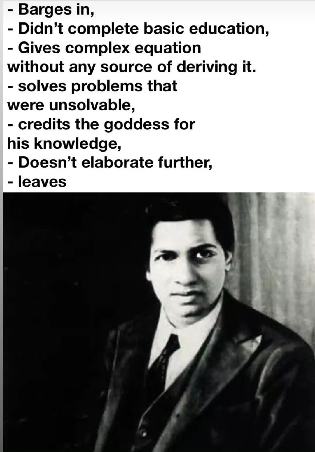 The Giga Chad Who Knew Infinity