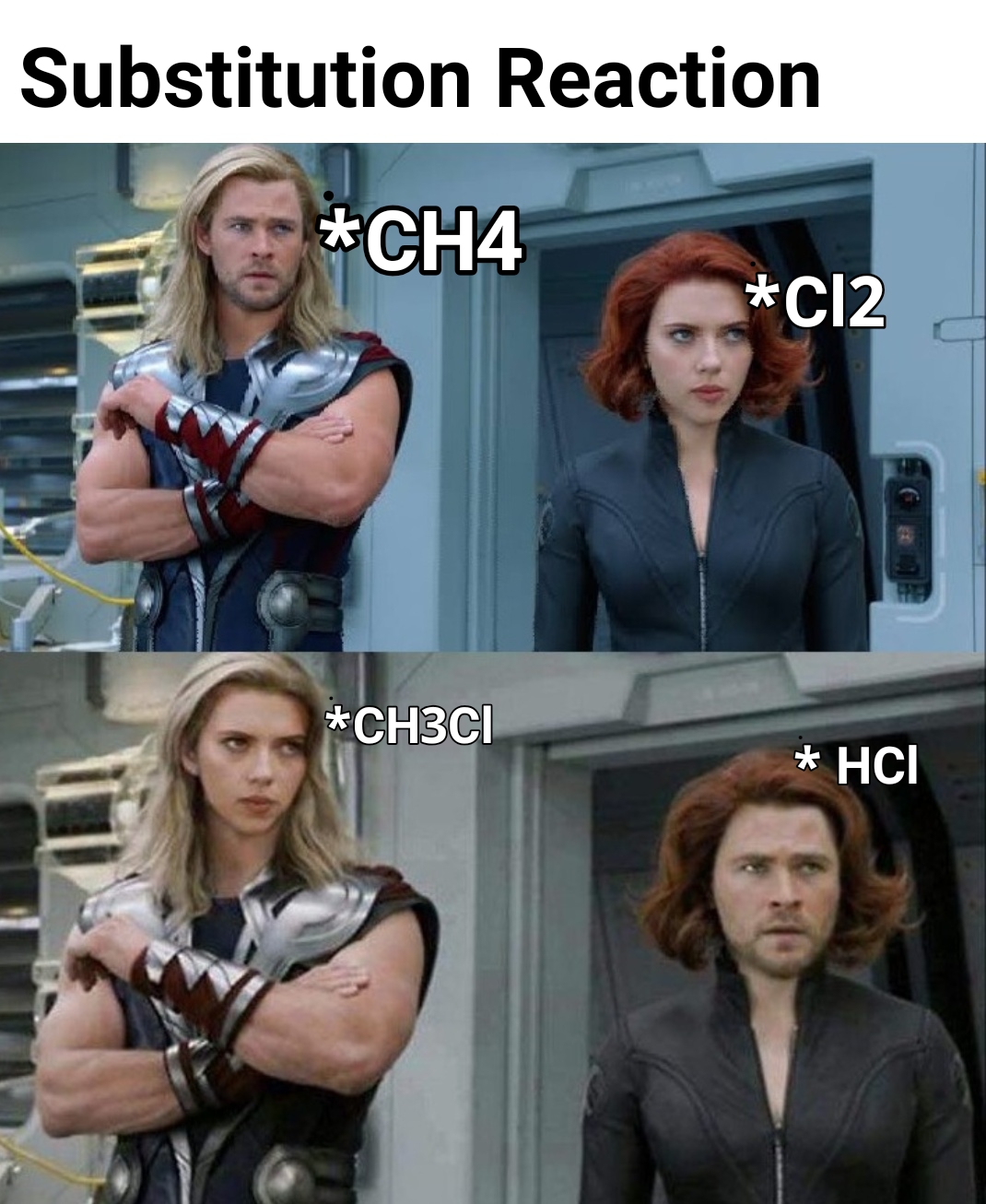 Chemical Romance: When Molecules Swap Hairstyles