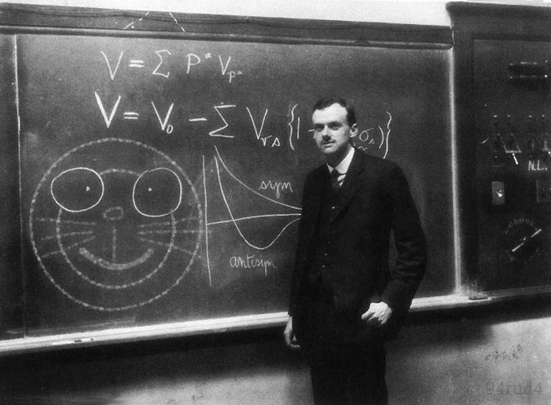 Guys What The Hell Was Dirac Drawing On The Chalkboard??