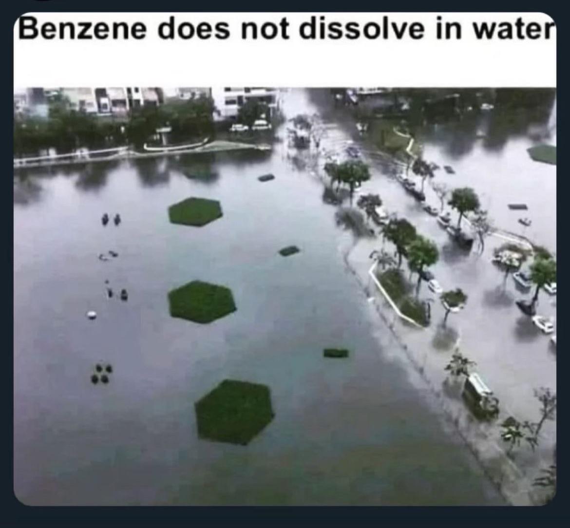 Benzene Does Not Dissolve In Water