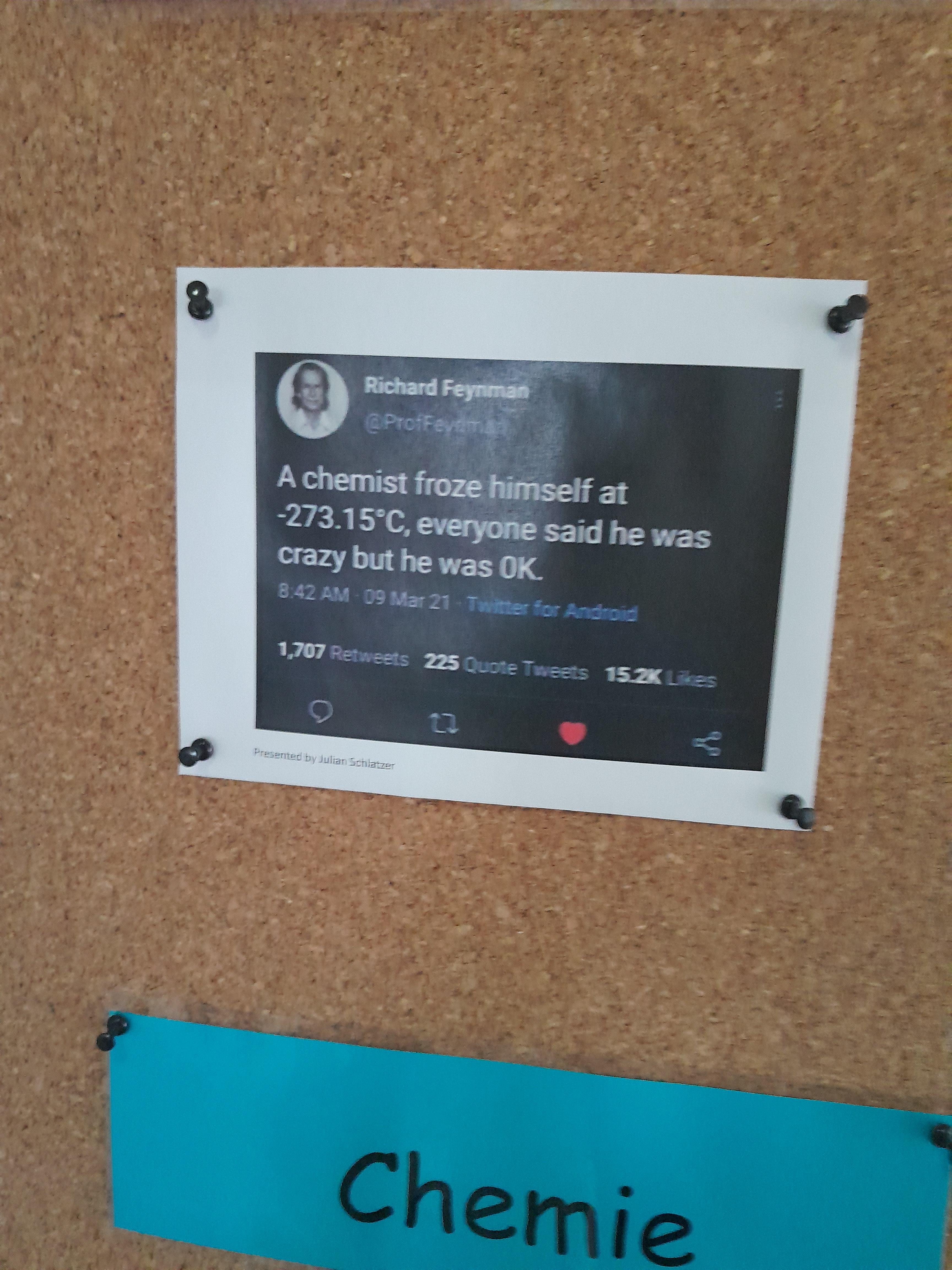 New Physics Meme At My School