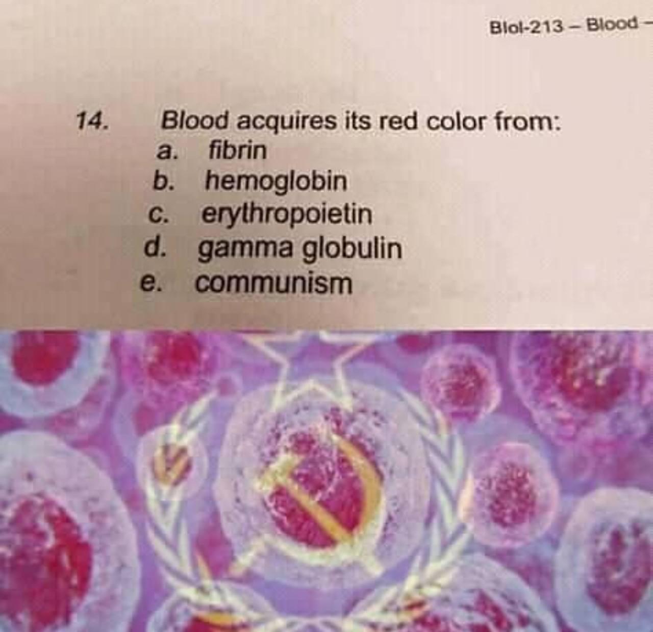 The Red Menace In Biology 101