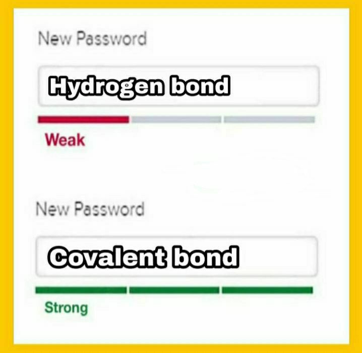 Chemical Bonds Make Terrible Passwords