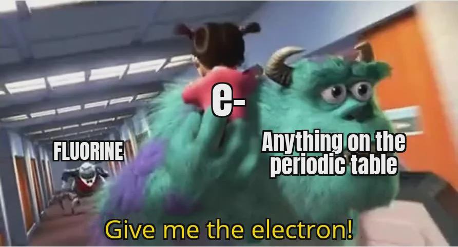 Fluorine: The Electron Thief