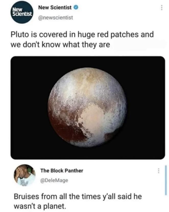Poor Pluto's Planetary Rejection Bruises