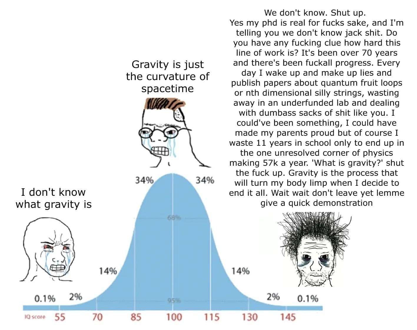 The Bell Curve Of Physics Understanding