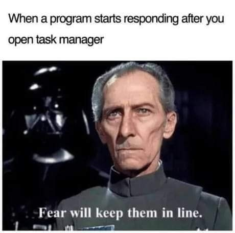 The Task Manager Intimidation Technique