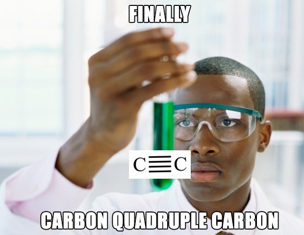 Carbon Quadruple Bond: The Impossible Dream