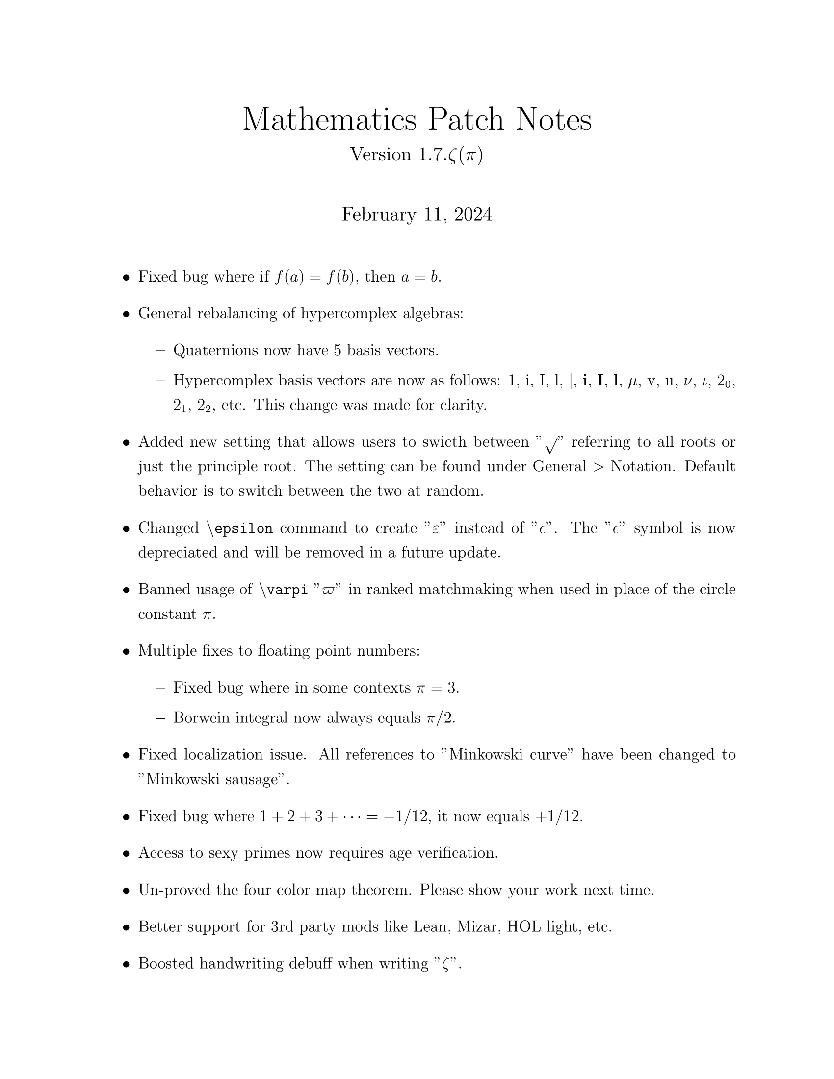 New Math Update Just Dropped