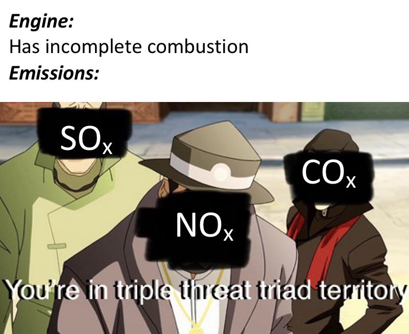 The Unholy Trinity Of Vehicular Emissions