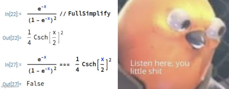 Gettin' Real Sick Of Your Mathematica