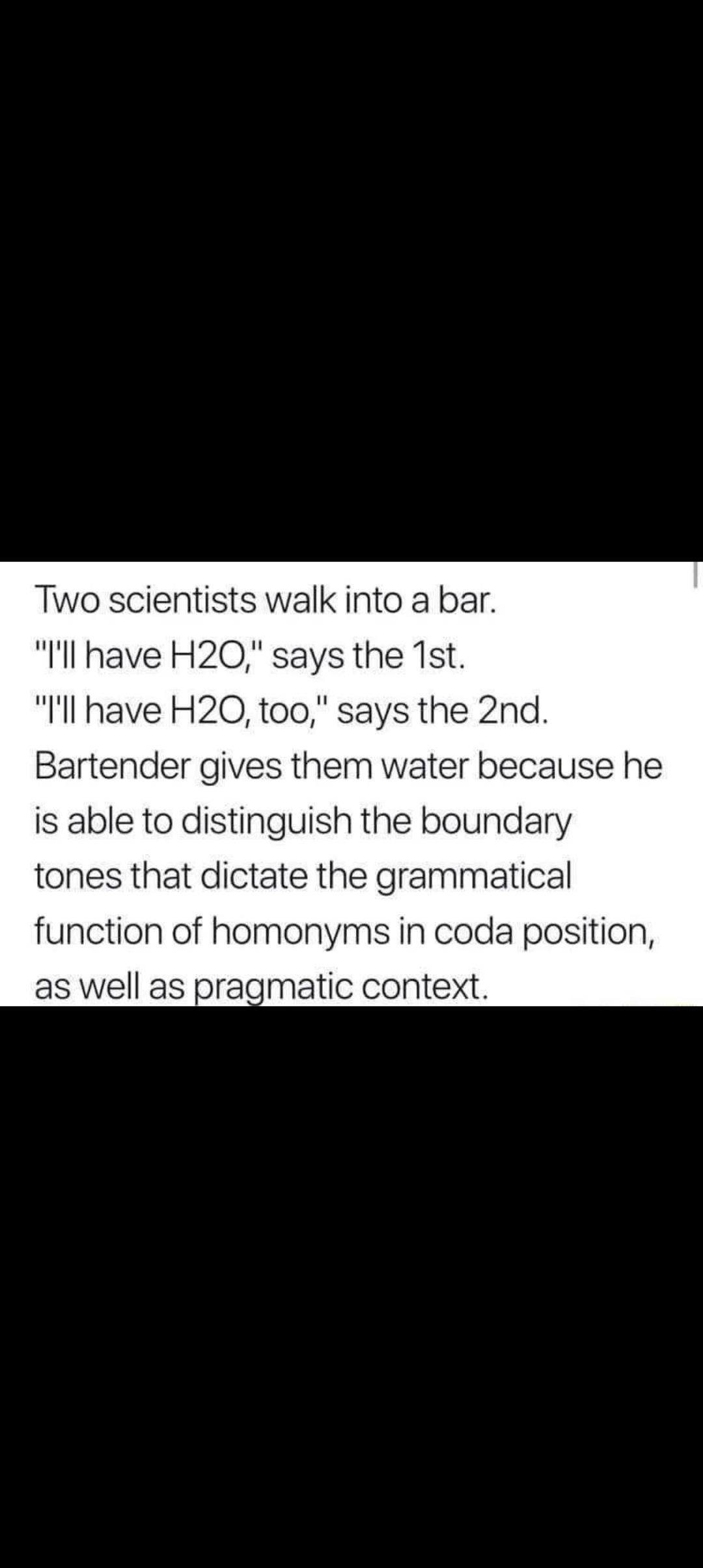 When Linguistics Crashes The Chemistry Party