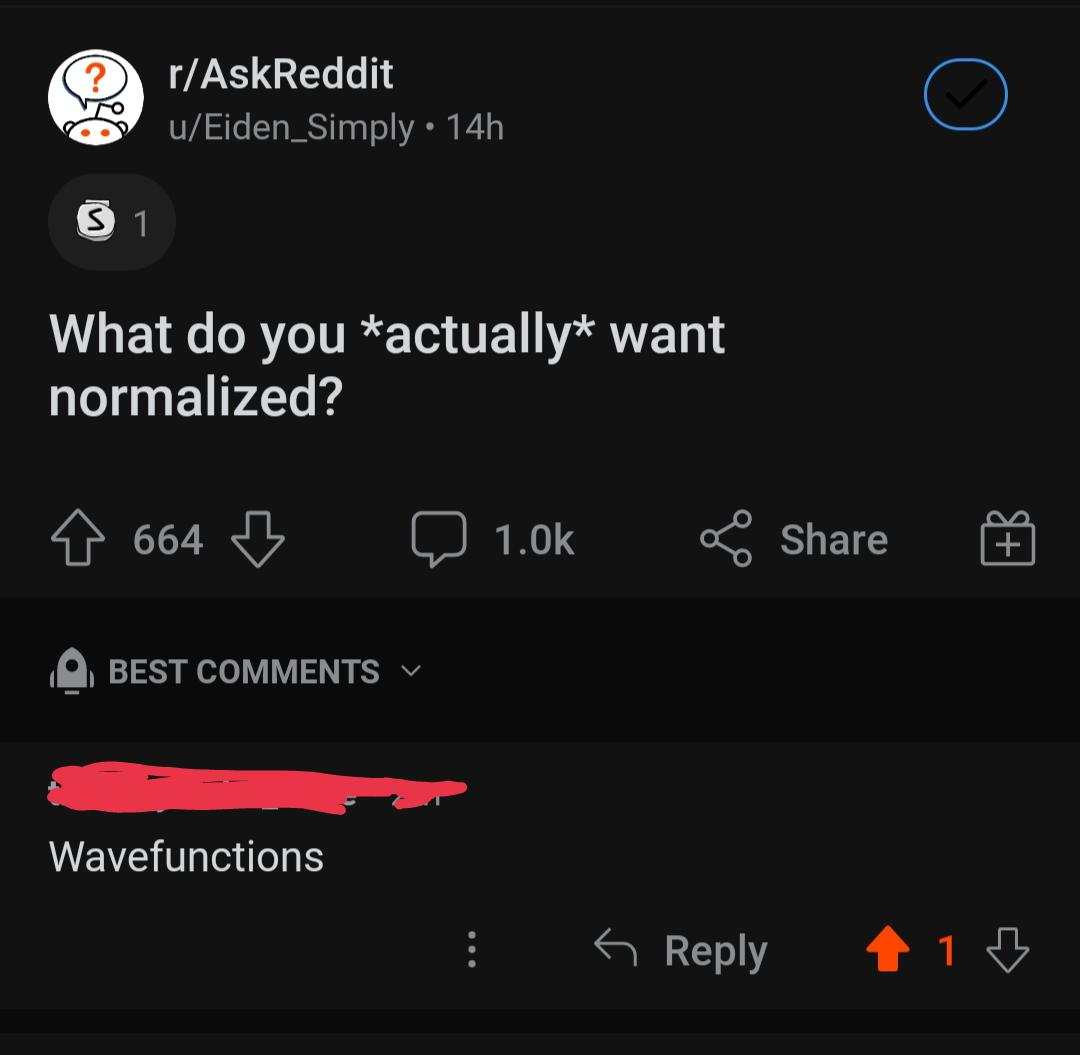 Quantum Humor At Its Normalized State