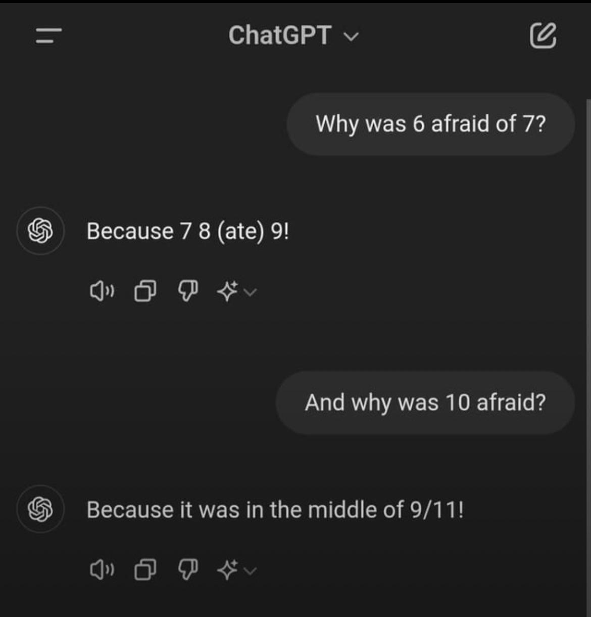 When Numbers Attack: ChatGPT's Descent Into Dark Humor